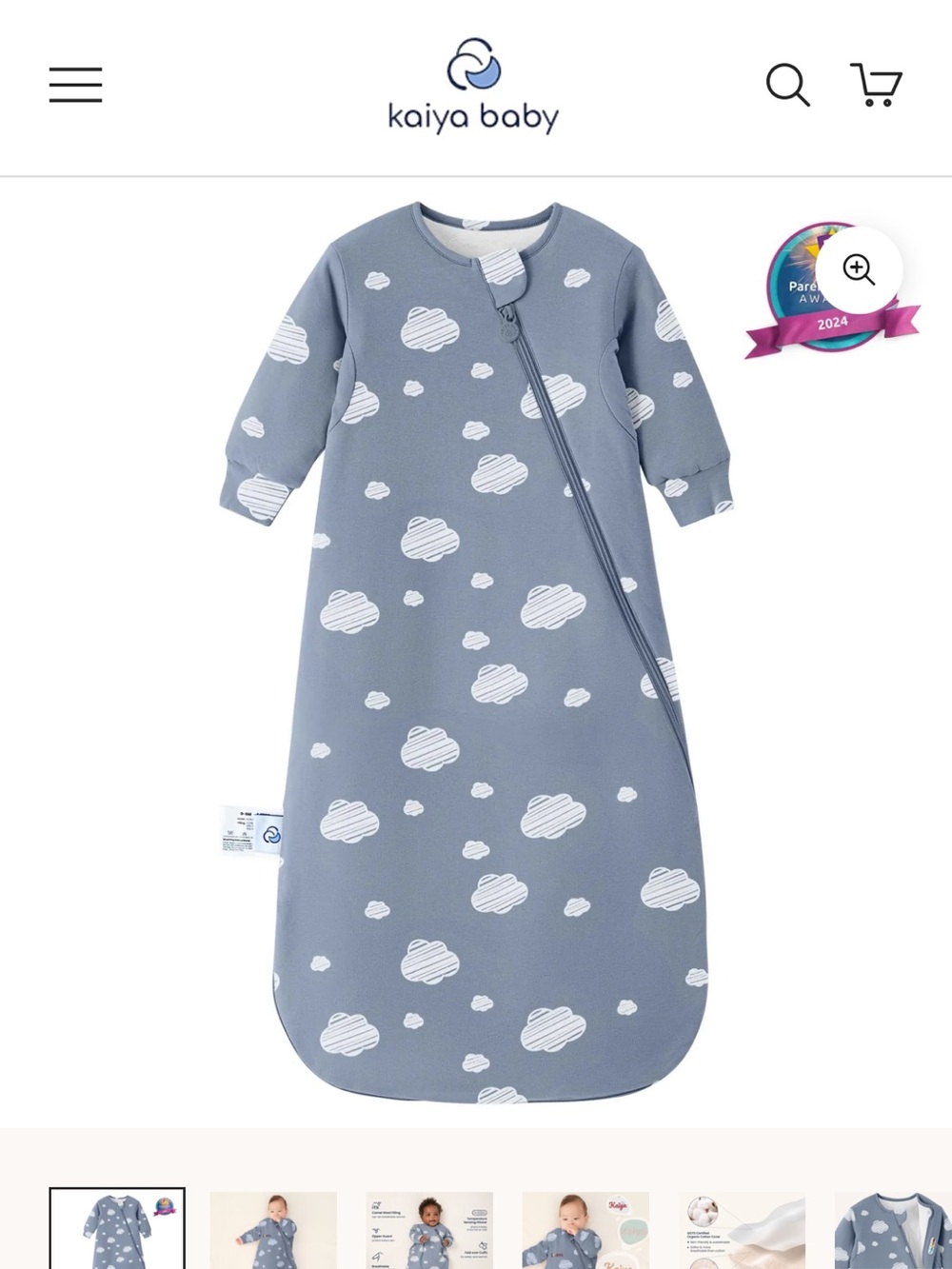Warm Long Sleeve Sleep Sack 2.5 TOG - Organic Cotton & Camel Wool